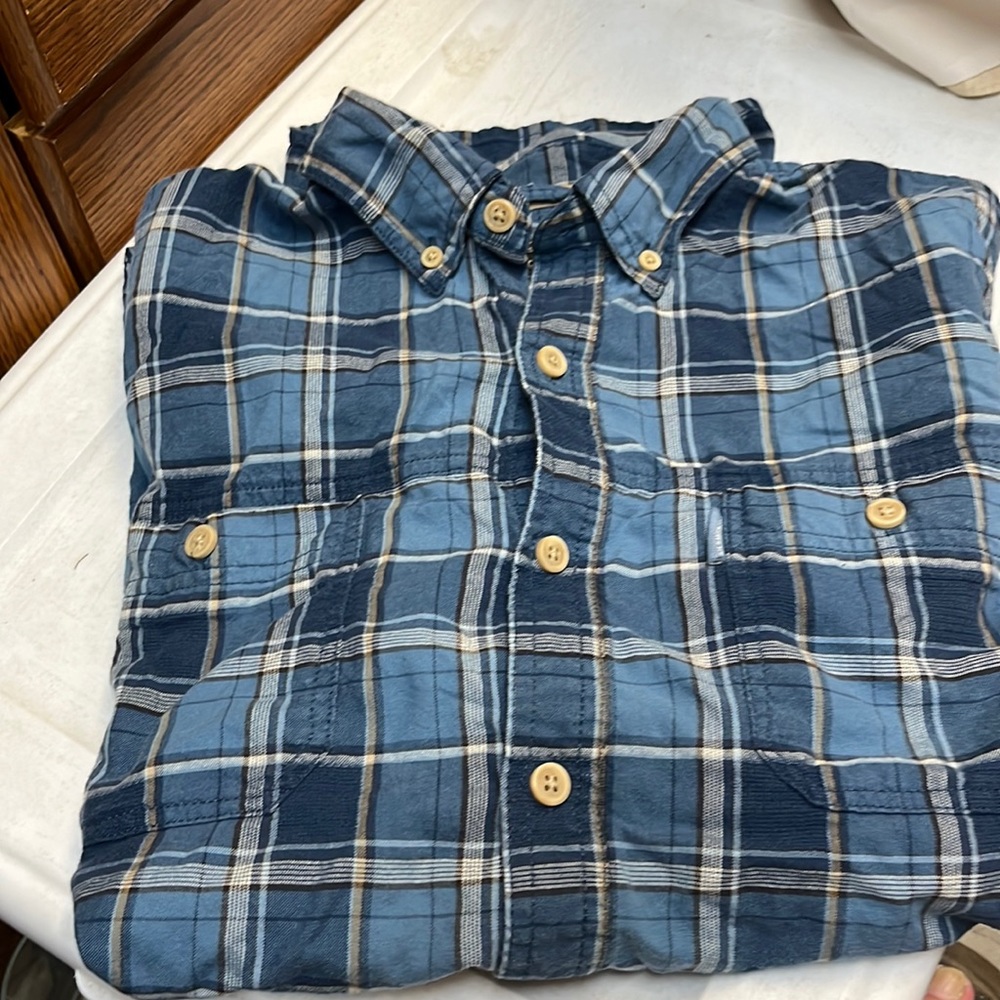 GH Bass & Co Mens Short Sleeve Shirt Size L